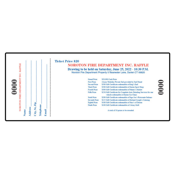 2022 Raffle Ticket