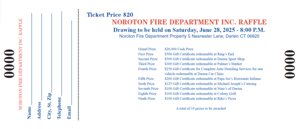 2025 Raffle Ticket